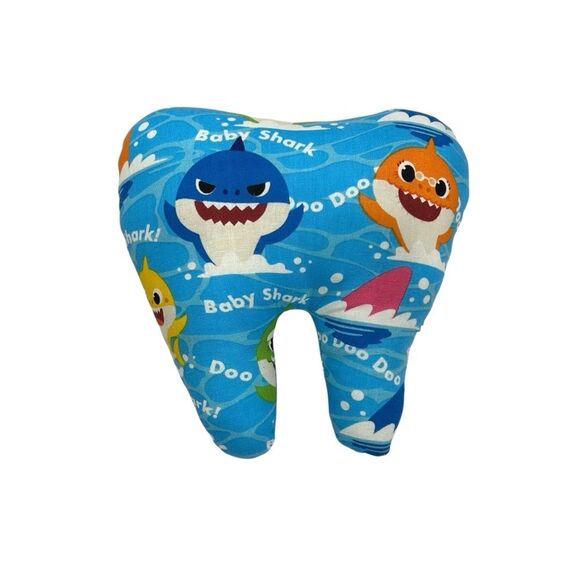 Tooth Fairy Pillow Hand Crafted - Baby Shark - Picture 1 of 2